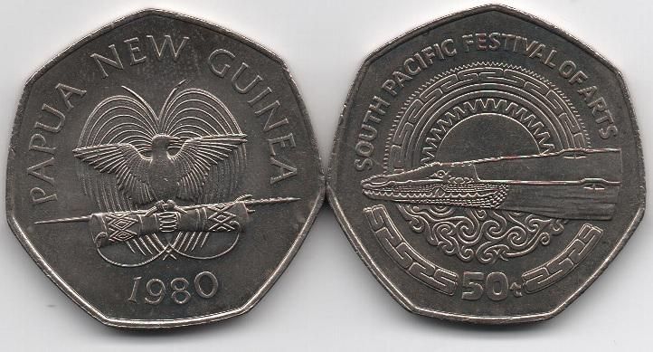 Папуа - Нова Гвінея - 50 Toea 1980 - comm. - UNC