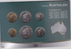 Австралія - ​​набір 6 монет 5 10 20 50 Cents 1 2 Dollars 2001 - 2009 - у картонці №1 - UNC