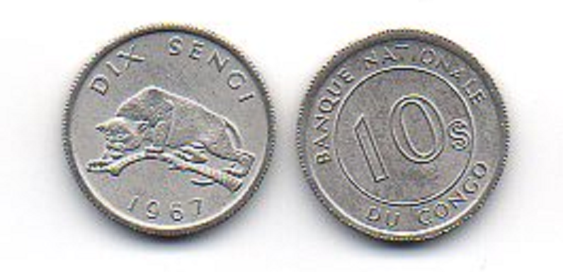 Конго - 10 Sengi 1967 - UNC
