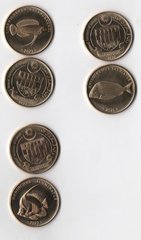 Fantasy - Labuan - set 3 coins x 5 Ringgit 2021 - 2022 - Fish - UNC