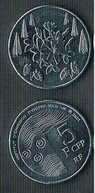 Французька Полінезія / Таїті - 5 х 5 Francs 2021 - UNC