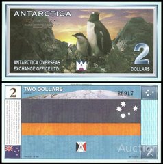 Антарктика - 2 Dollars 1999 - UNC