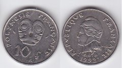 Французская Полинезия - 10 Francs 1992 - VF