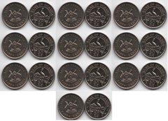 Уганда - 10 шт х 50 Cents 1976 - VF