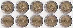 Аргентина - 5 шт х 1 Peso 2016 - UNC