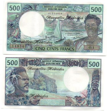 Новые Гебриды - 500 Francs 1979 - Pick 19c - UNC