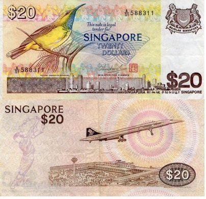 Сингапур - 20 Dollars 1979 - Pick 12 - VF