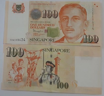 Сингапур - 100 Dollars 2018 - UNC
