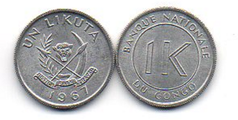 Конго - 1 Likuta 1967 - UNC