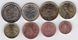 Italy - set 8 coins 1 2 5 10 20 50 Cent 1 2 Euro 2002 - XF