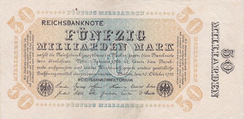 Germany - 50 Milliarden Mark 1923 - Ro. 116c - VF+