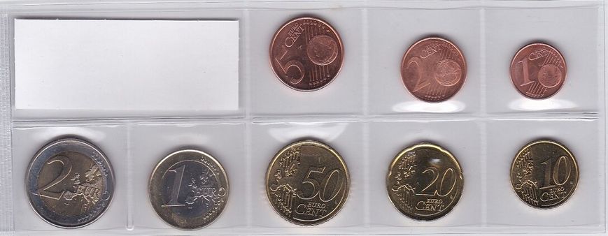 Латвія - набір 8 монет 1 2 5 10 20 50 Cent 1 2 Euro 2014 - aUNC / XF+