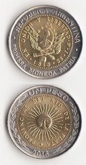 Аргентина - 1 Peso 2016 - UNC