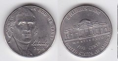 USA - 5 Cents 2018 - P - Jefferson - Nickel - XF