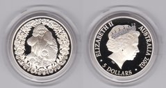 Australia - 5 Dollars 2002 - The Queen Mother - silver - in capsule - UNC