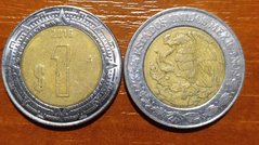 Мексика - 1 Peso 2016 - VF