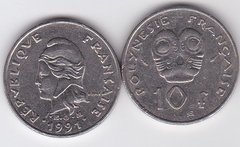 Французская Полинезия - 10 Francs 1991 - VF