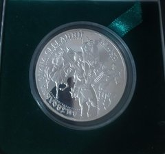 Украина - 20 Hryven 1998 - Визвольна війна середини XVII століття - серебро - в коробочке с сертификатом - UNC