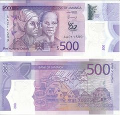 Ямайка - 500 Dollars 2022 ( 2023 ) - s. AA - comm. - Polymer - UNC