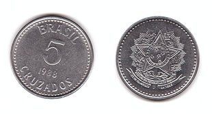 Brazil - 5 Cruzados 1988 - aUNC / UNC