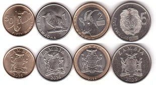Замбия - набір 4 монети 50 Ngwee 1 2 5 Kwacha 2025 - 2026 - UNC