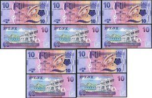 Фіджі - 5 шт х 10 Dollars 2013 - P. 116 - UNC
