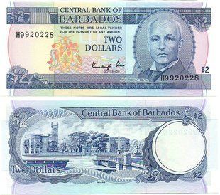 Barbados - 2 Dollars 1986 - P. 36 - UNC