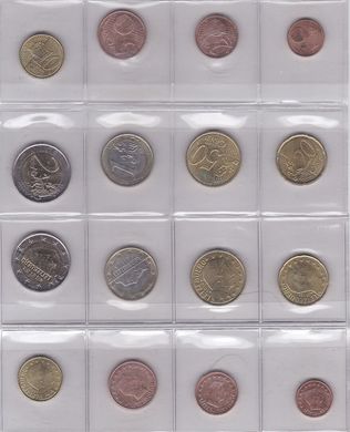 Люксембург - набір 8 монет 1 2 5 10 20 50 Cent 1 2 Euro 2010 - aUNC / XF+