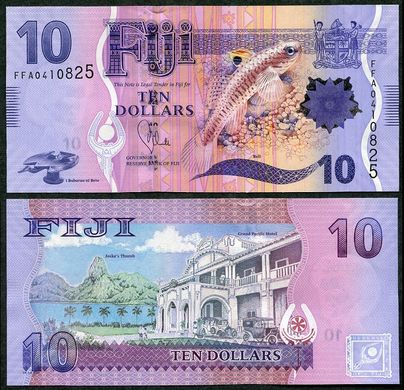 Fiji - 3 pcs x 10 Dollars 2013 - P. 116 - UNC