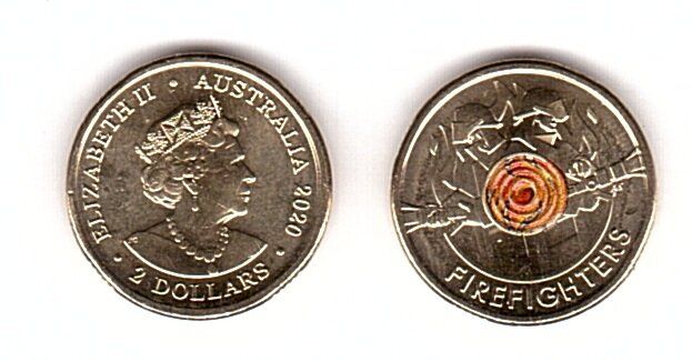 Австралия - 2 Dollars 2020 - Пожарные - UNC