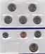 USA - set 9 coins 1 Dime 1 5 Cents + 1/4 1 Dollar 2001 - P - in an envelope - UNC