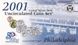 США - набір 9 монет 1 Dime 1 5 Cents + ​​1/4 1 Dollar 2001 - P - в конверті - UNC