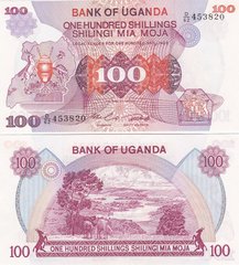 Уганда - 100 Shillings 1982 - Pick 19b - UNC