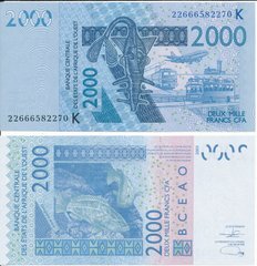 West African St. / Senegal - 2000 Francs 2022 - letter K - UNC