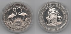 Багамські острови / Багами - 2 Dollars 1974 - срібло - PROOF