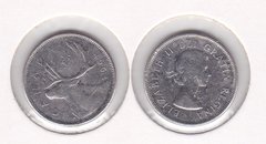 Канада - 25 Cents 1964 - серебро - в холдере - VF