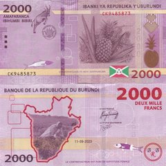 Бурунди - 2000 Francs 2023 - UNC