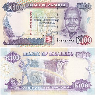 Zambia - 100 Kwacha 1991 - P. 34 - UNC