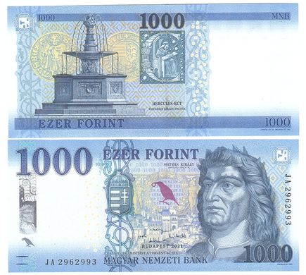 Угорщина - 1000 Forint 2021 - Pick 203 - UNC