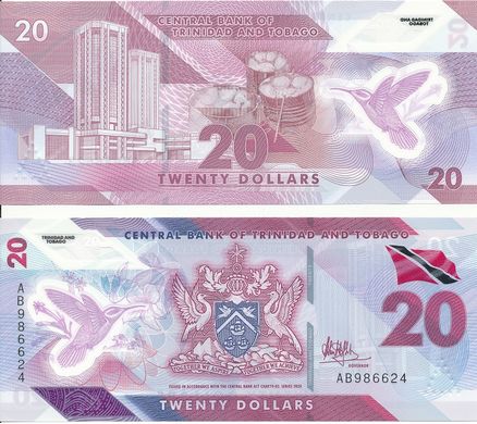 Trinidad and Tobago - 5 pcs x 20 Dollars 2020 - UNC