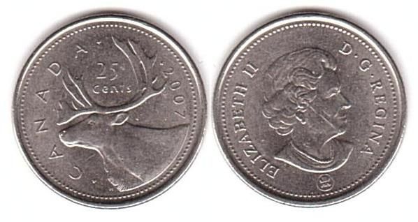Canada - 25 Cents 2007 - XF