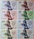 Kuninganna Кунинганна - набор 8 банкнот 5 10 25 50 100 200 500 1000 Fusto 2015 - Polymer - Fantasy Note - UNC