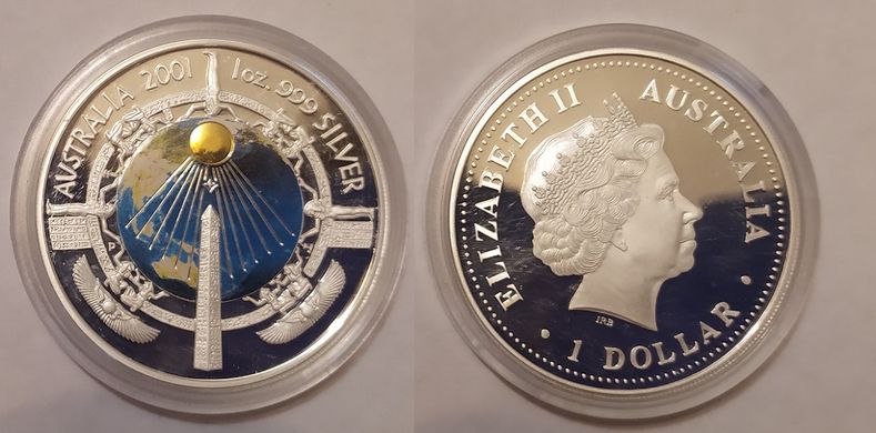Australia - 1 Dollar 2001 - Millennium - silver - UNC