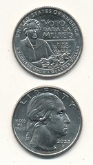 США - 1/4 ( Quarter ) Dollar ( 25 Cents ) 2022 - D - Нина Отеро-Уоррен - Американские женщины - UNC