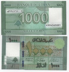 Ливан - 1000 Livres 2016 replacement - UNC