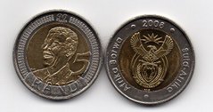 ЮАР - 5 Rand 2008 - 90 Years Нельсон Мандела - Comm. - bimetall - UNC