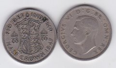 Великобританія - 1/2 Half Crown 1947 - VF