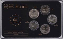 Германия - набор 5 монет x 2 Euro 2014 - Церква Св. Міхаеля - в футлярі - UNC