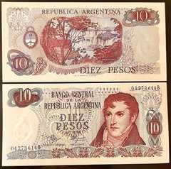 Аргентина - 10 Pesos 1970 - 1973 - P. 289(4) - serie B - UNC