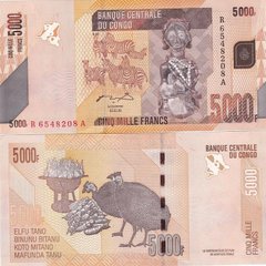 Congo DR - 5000 Francs 2005 - Pick 102a - UNC